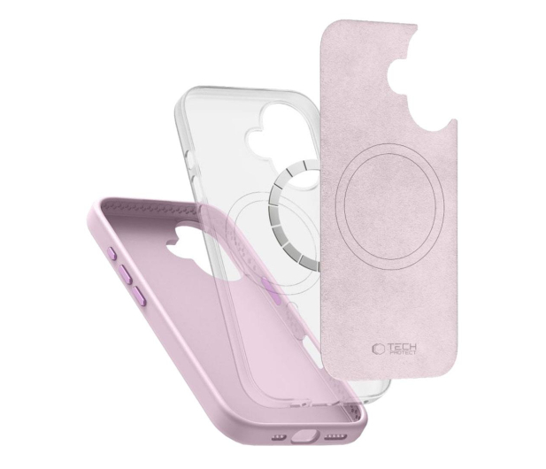 Tech-Protect Silicone Pure Magsafe do iPhone 16 pink pearl - 1296678 - zdjęcie 2